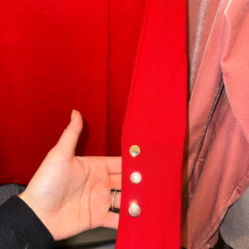 Red sweater, unworn!